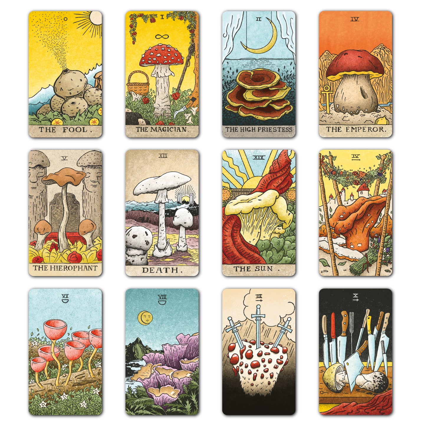 Individual Stickers from The Mushroom Hunter’s Arcanum