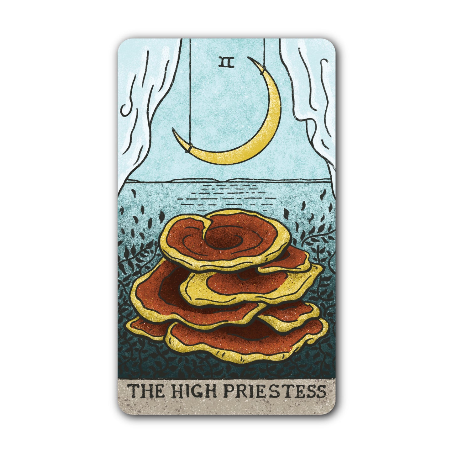 Individual Stickers of Cards from the Mushroom Hunter’s Tarot